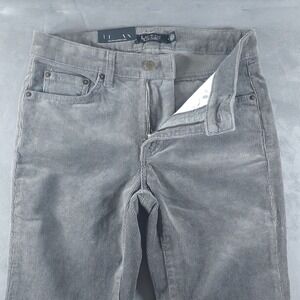 Lauren Ralph Lauren Black Label Grey Mid-Rise Straight Leg Corduroy Pants 4/27